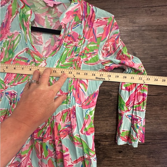 Lilly Pulitzer Multicolor Pastel Blouse XS - Picture 6 of 9